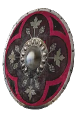 Crimson Round Shield